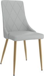 Antoine Side Chair (Set of 2 - Light Grey & Aged Gold) 