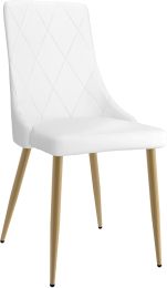 Antoine Side Chair (Set of 2 - White & Aged Gold) 