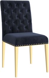 Azul Side Chair (Set of 2 - Black & Gold) 