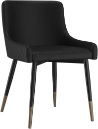 Xander Side Chair (Set of 2 - Black) 