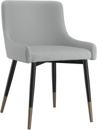Xander Side Chair (Set of 2 - Light Grey & Black) 