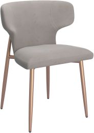 Akira Side Chair (Set of 2 - Grey & Aged Gold) 
