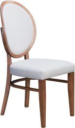 Regents Dining Chair (Set of 2 - Walnut & Light Gray) 