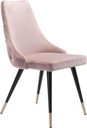 Piccolo Dining Chair (Set of 2 - Pink Velvet ) 
