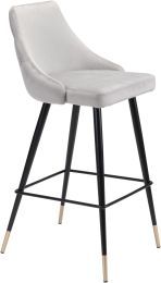 Piccolo Bar Chair (Grey Velvet) 