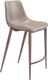 Magnus Counter Chair (Set of 2 - Gray & Walnut) 