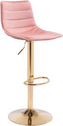Prima Bar Chair (Pink & Gold) 
