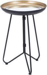 Foley Accent Table (Gold & Black) 