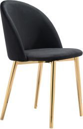 Cozy Dining Chair (Set of 2 - Black & Gold) 