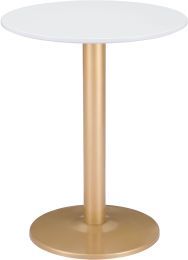 Alto Bistro Table (White & Gold) 