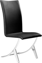 Delfin Dining Chair (Set of 2 - Black) 