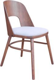 Iago Dining Chair (Set of 2 - Light Gray & Walnut) 