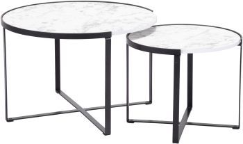 Brioche Coffee Table (Set White & Black) 