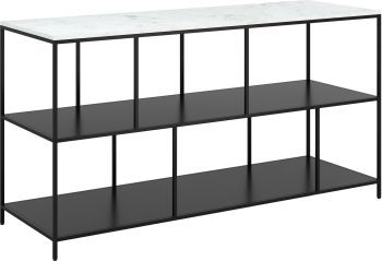 Singularity Console Table (White & Black) 