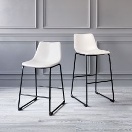 Smart Bar Chair (Set of 2 - Distressed White) 