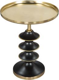 Donahue Side Table (Gold & Black) 