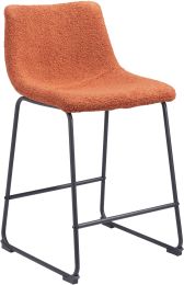 Smart Chaise Comptoir (Ensemble de 2 - Orange Brulé) 