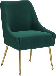 Maxine Dining Chair (Green & Gold) 