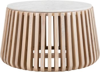 Cyprus Coffee Table (White & Natural) 