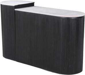 Ormara Console Table Set (Blanc & Noir) 