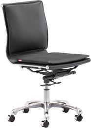 Lider Plus Armless Office Chair (Black) 