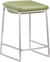 Lids 24.4 In Counter Chair (Set of 2 - Green) 