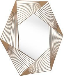 Aspect Hexagonal Mirror (Gold) 