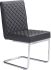 Quilt Armless Dining Chair (Set of 2 - Black)