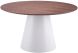 Query Dining Table (White & Walnut)
