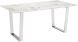 Atlas Dining Table (Stone & Brushed Stainless Steel)