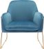 Nadir Arm Chair (Blue Velvet)