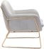 Nadir Arm Chair (Grey Velvet )