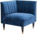 Raven Corner Chair (Blue Velvet)