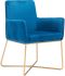 Honoria Arm Chair (Dark Blue Velvet )