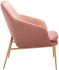 Debonair Arm Chair (Pink Velvet )