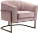 Lyric Occasional Chair (Pink Velvet )