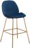 Siena Bar Chair (Set of 2 - Dark Blue Velvet)