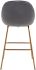 Siena Bar Chair (Set of 2 - Graphite Gray Velvet)