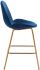 Siena Counter Chair (Set of 2 - Dark Blue Velvet)