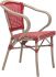 Paris Dining Arm Chair (Set of 2 - Red & White)