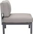 Santorini Armless  Chair (Dark Grey & Grey)
