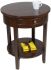RWB Rubberwood Round Table With One Drawer  (Brown)