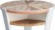 Marrakesh End Table (Distressed Natural & White Lacquer)
