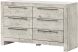 Calabasas 6 Drawer Dresser (Sandstone White)