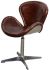 Saturn Swivel Chair (Classic Brown Leather)