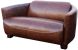 Tyrell Love Seat (Brown Leather)