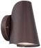 Outdoor Cast Aluminum 1-Light LED Wall Sconce in Architectural Bronze