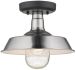 Burry Exterior Convertible Pendant (1 Light - Satin Nickel and Clear)
