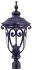 Naples 3-Light Post-Mounted Lantern Head in Marbleized Mahogany