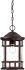 Lanterne suspendue extérieure en fini bronze architectural noir à 1 ampoule de la Collection Vista